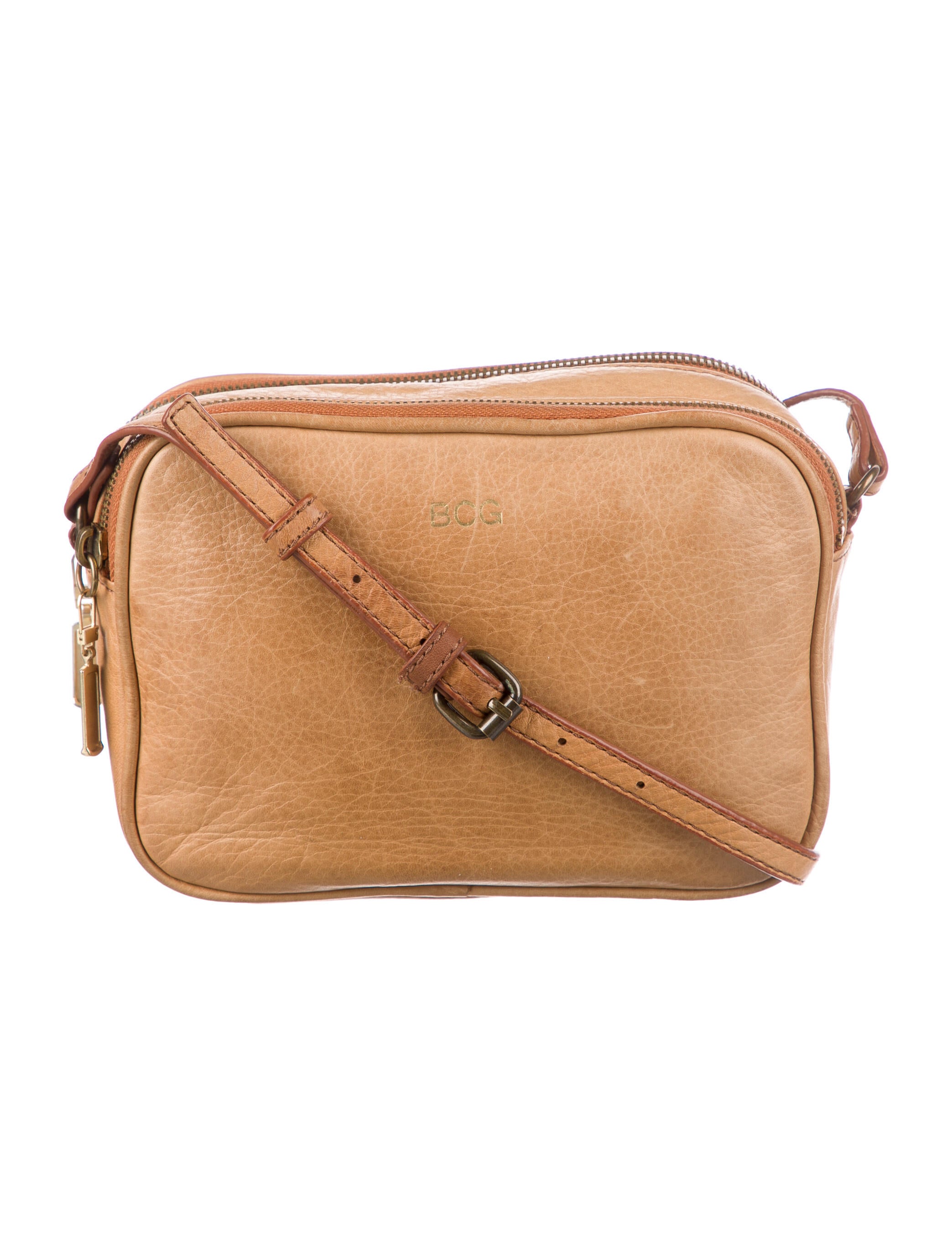 Mark and Graham Leather Crossbody Brown Crossbody Bags, Handbags