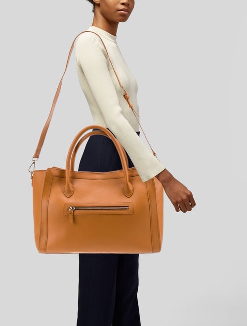 Mark and Graham Leather Top Handle Bag