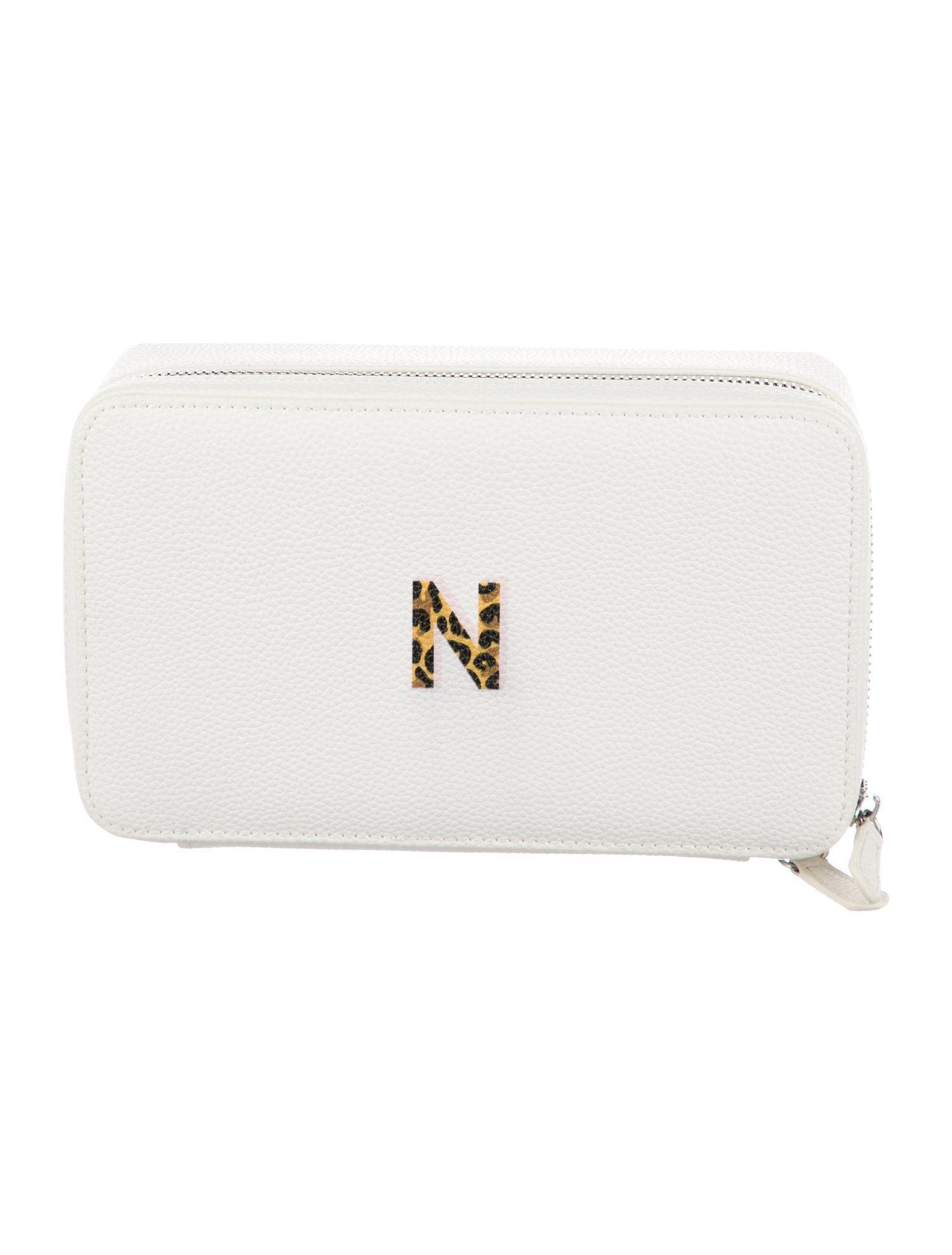 Mark and Graham womens leather cosmetic bag