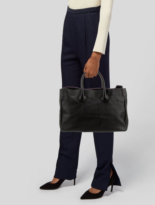 Mark and Graham Leather Top Handle Bag