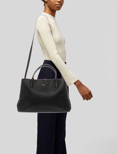 Mark and Graham Leather Top Handle Bag