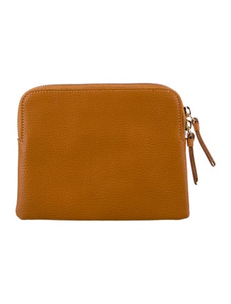 Mark and Graham Leather Cosmetic Bag