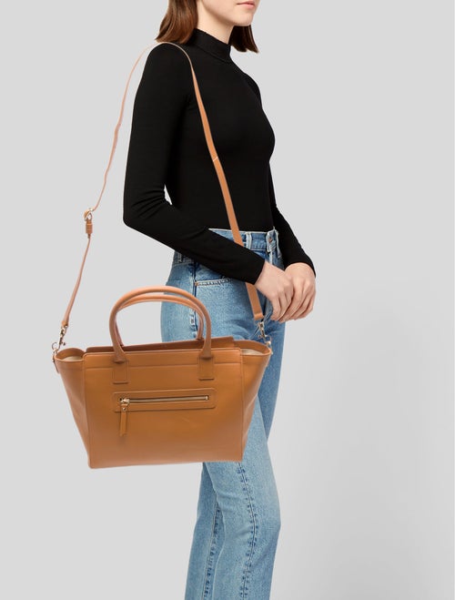 Mark and Graham Leather Top Handle Bag