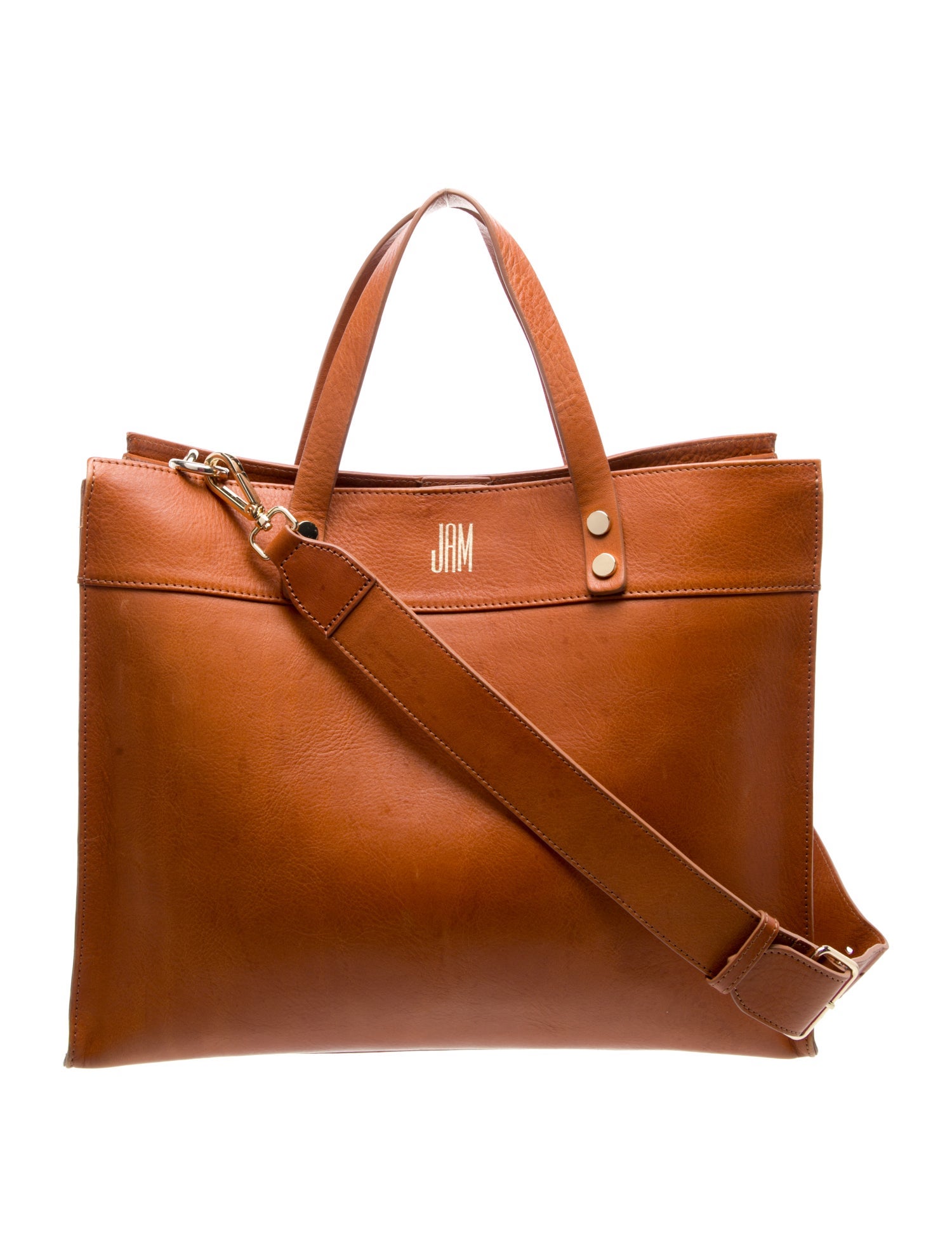 Mark and Graham Leather Top Handle Bag