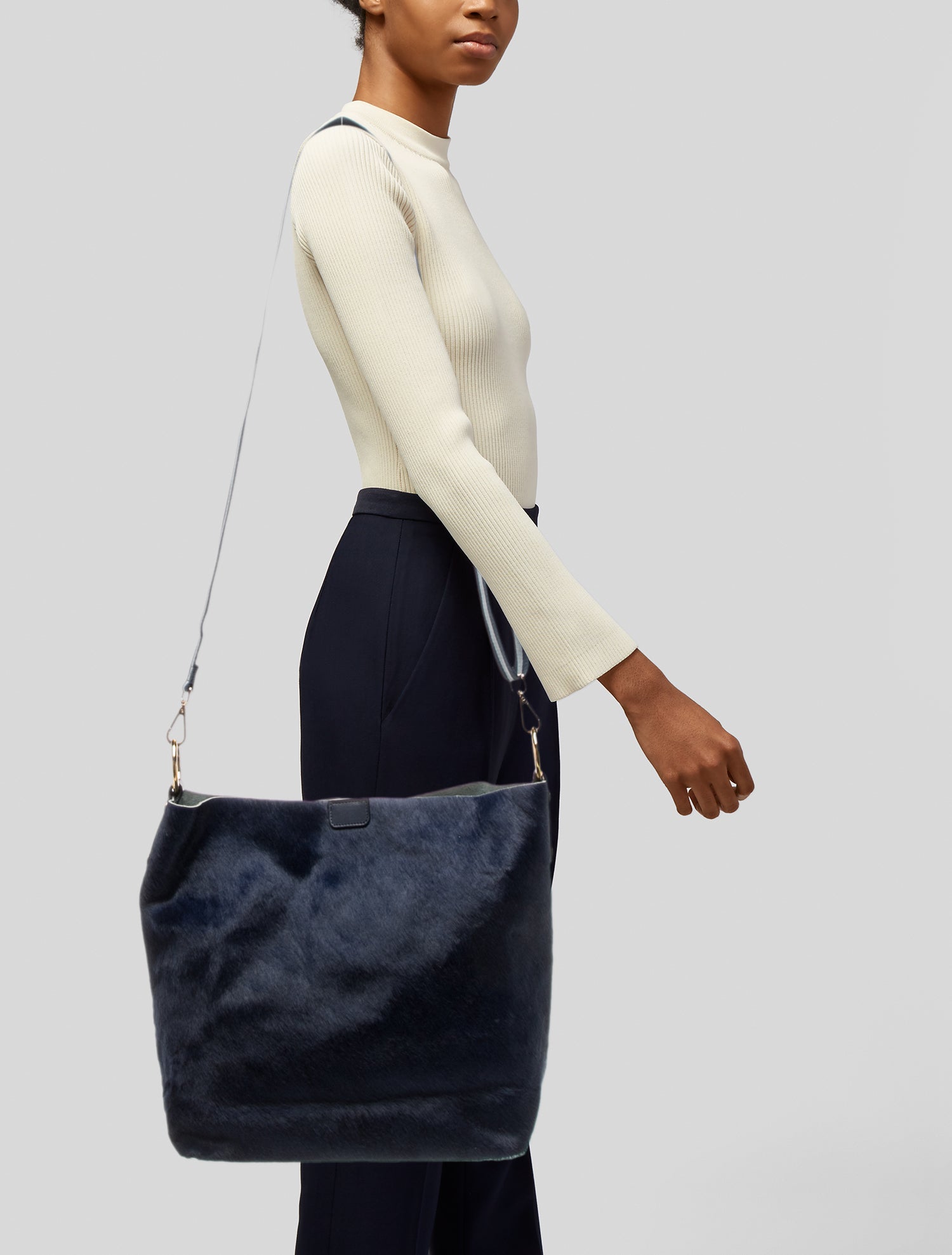 Mark and Graham Calf Hair Bucket Bag