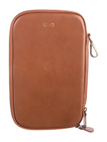 Pre-owned Mark And Graham Travel Tech Bag In Brown