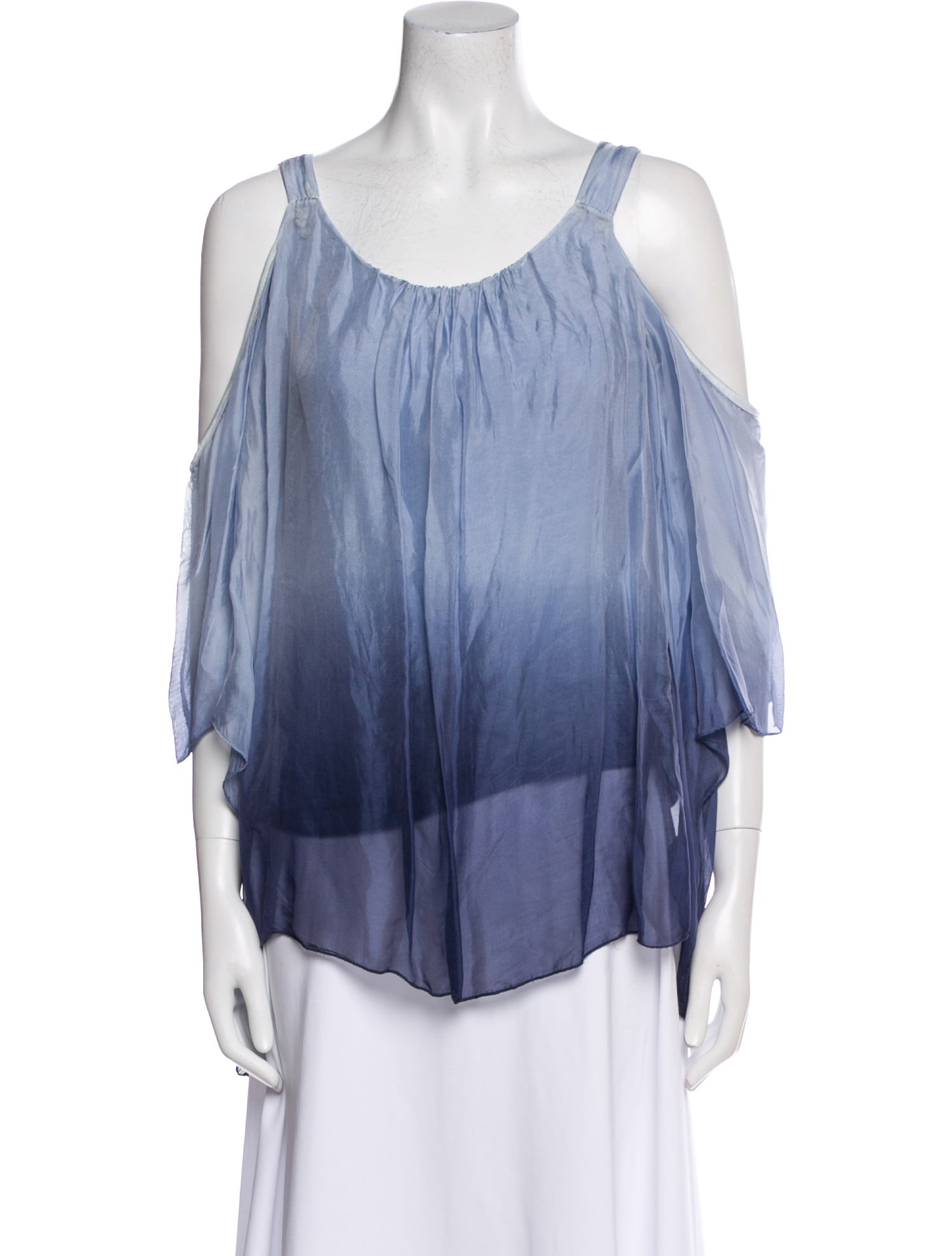 Marais Silk Scoop Neck Blouse