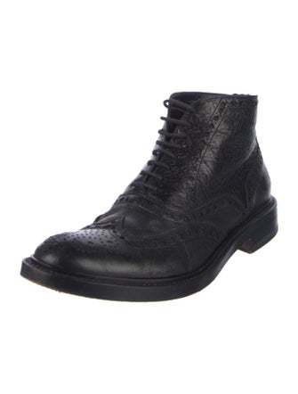 Antonio Maurizi Leather Lace-Up Boots