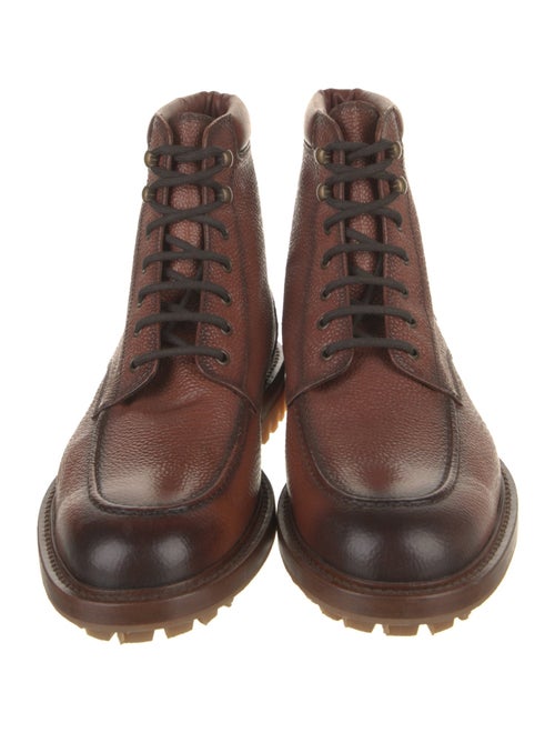 Antonio Maurizi Leather Combat Boots