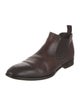 Antonio Maurizi Leather Lasercut Accents Chelsea Boots