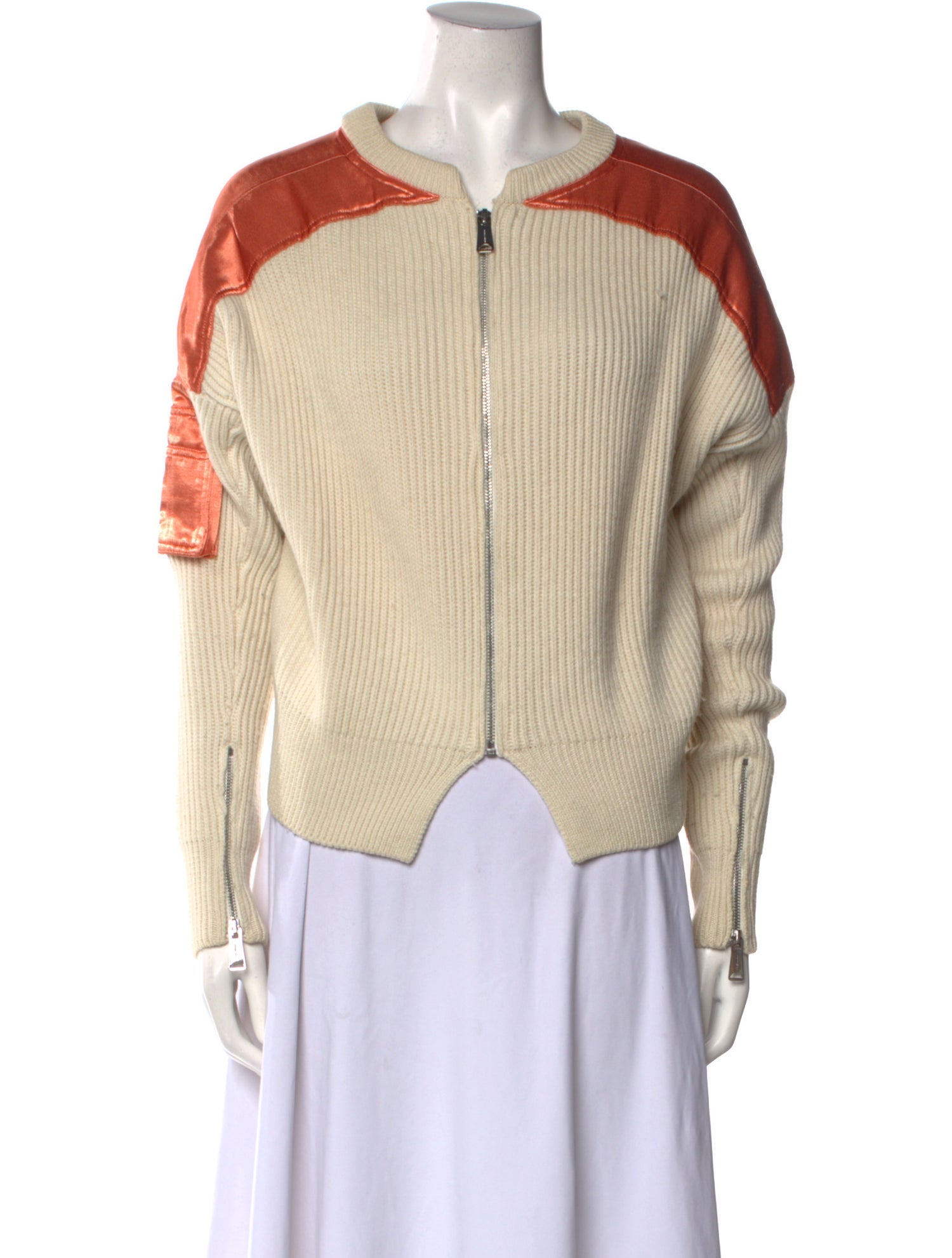 Maje x Schott Wool Crew Neck Sweater