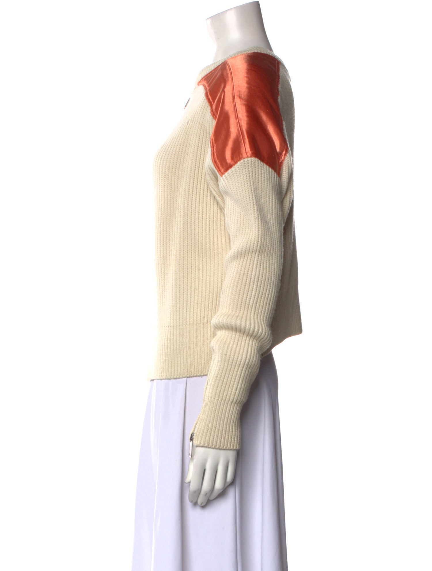 Maje x Schott Wool Crew Neck Sweater