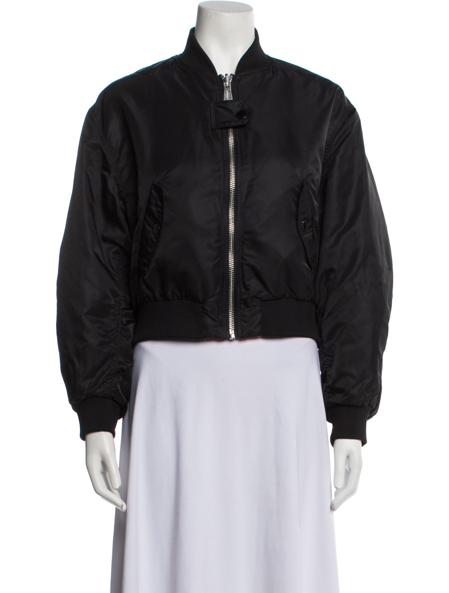 Maje x Schott Nylon Bomber Jacket