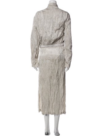 Masnada Linen Ruffle Embellishment Pant Set