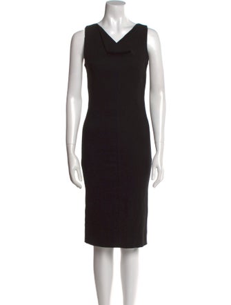 Masnada Virgin Wool Knee-Length Dress