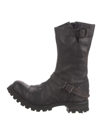 Masnada Leather Moto Boots