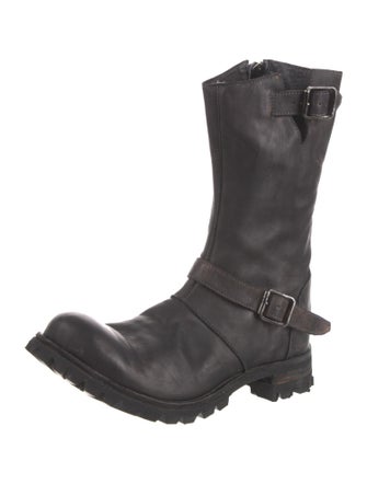 Masnada Leather Moto Boots