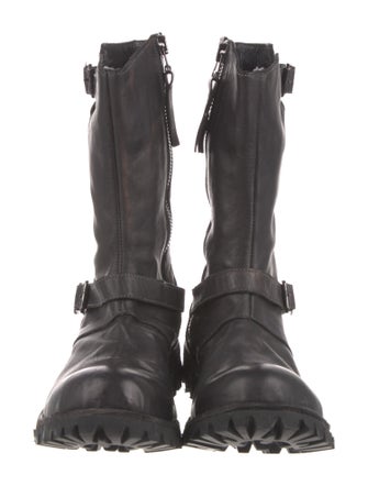 Masnada Leather Moto Boots