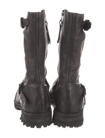 Masnada Leather Moto Boots