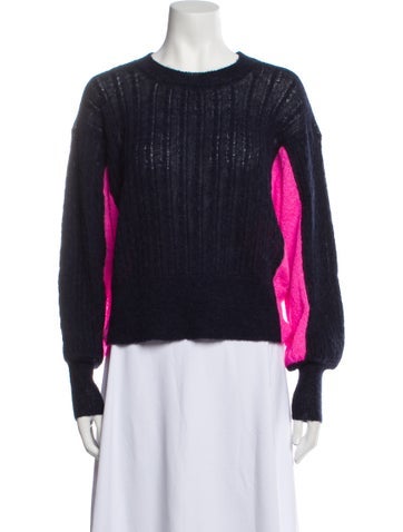 Maison Flâneur Knitwear Alpaca Colorblock Pattern Sweater M