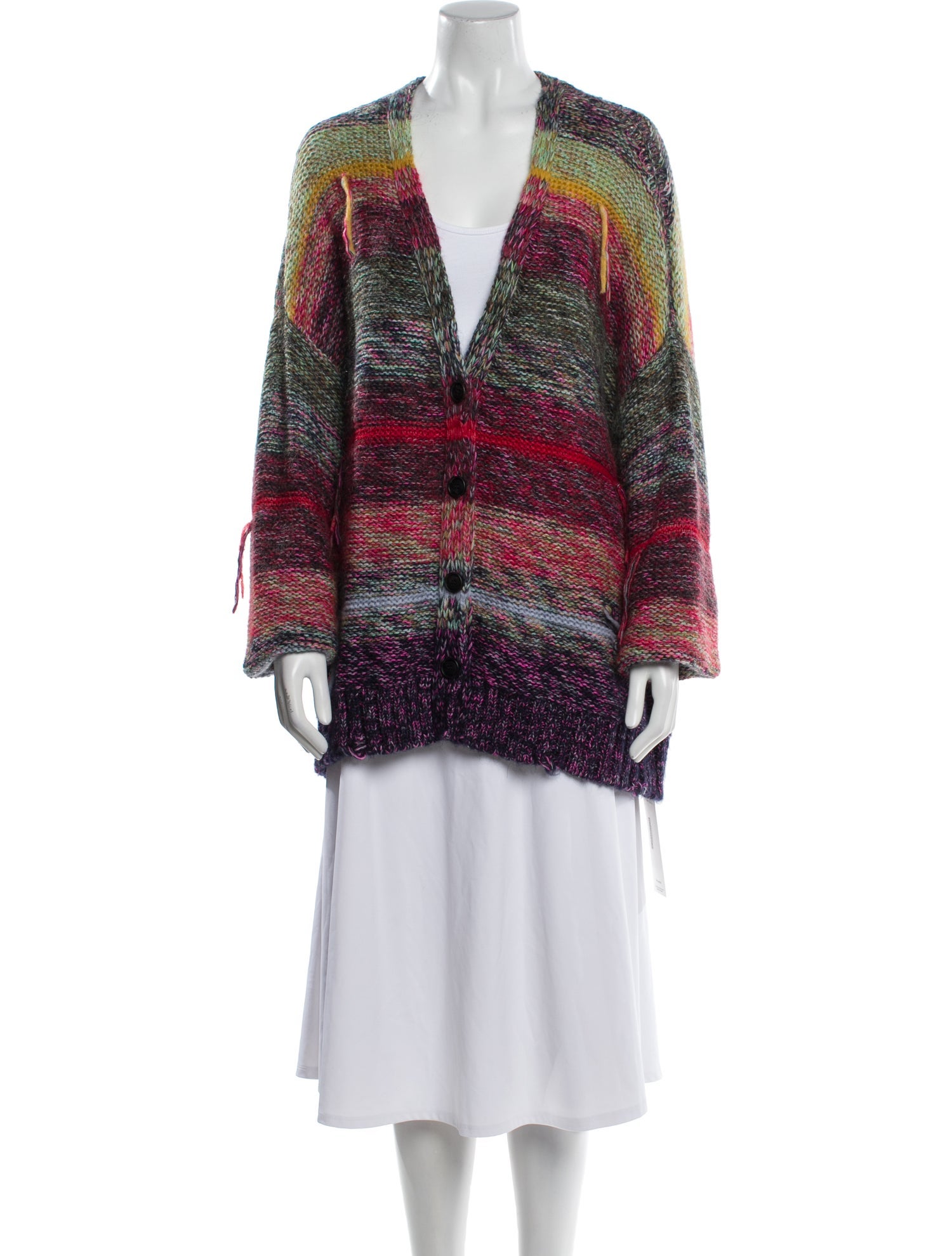 Maison Flâneur Striped V-Neck Sweater