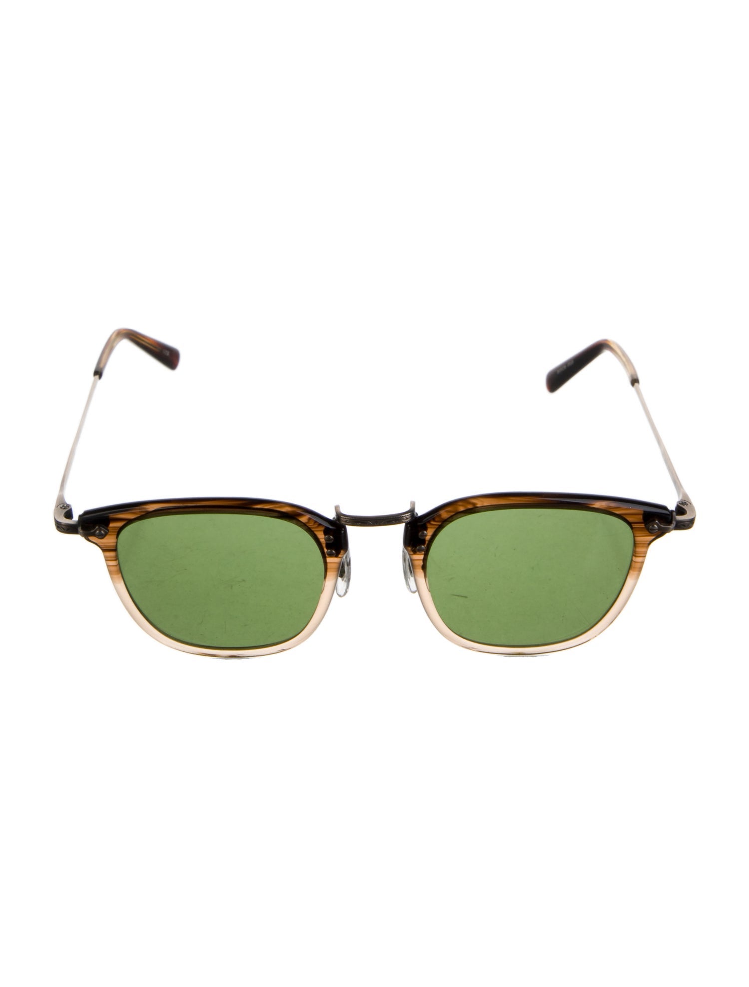 Masunaga Square Tinted Sunglasses