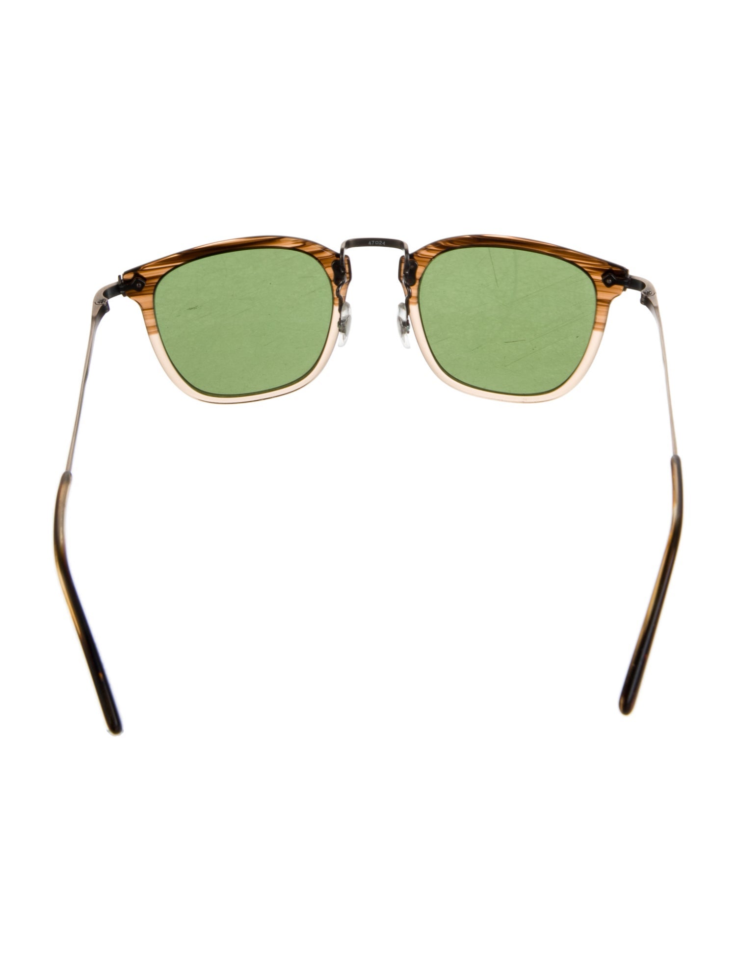 Masunaga Square Tinted Sunglasses