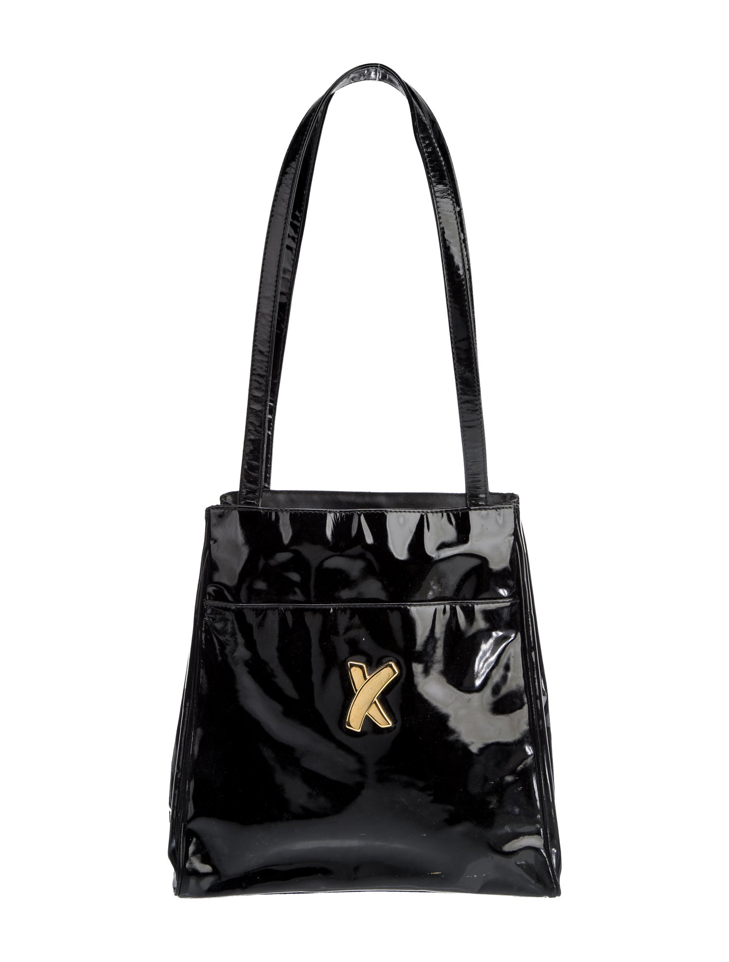 Massimo Palomba Patent Leather Shoulder Bag