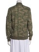 Mason's Linen Camouflage Print Bomber Jacket