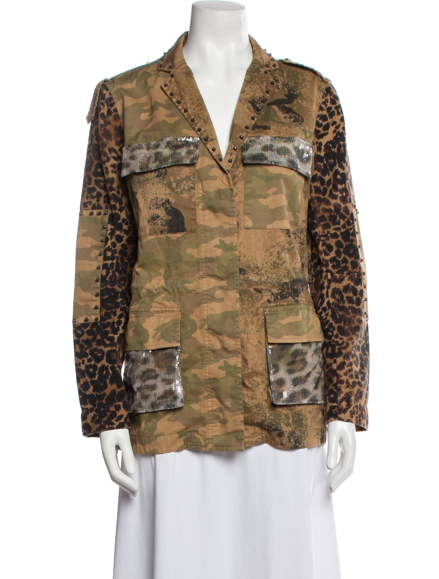 Mason's Vintage Animal Print Utility Jacket w/ Tags