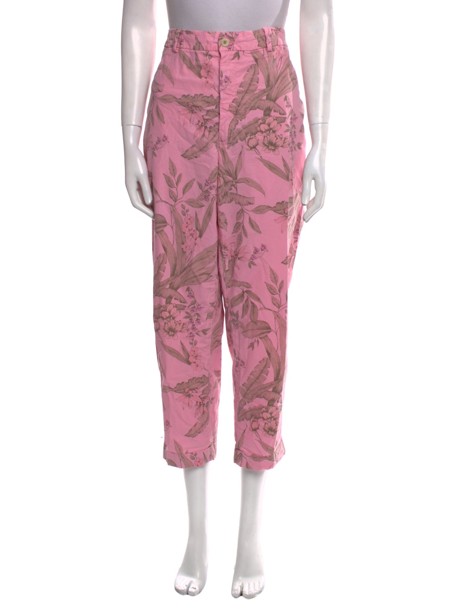 Mason's Floral Print Straight Leg Pants