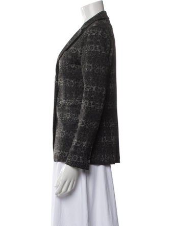 Mason's Plaid Print Blazer