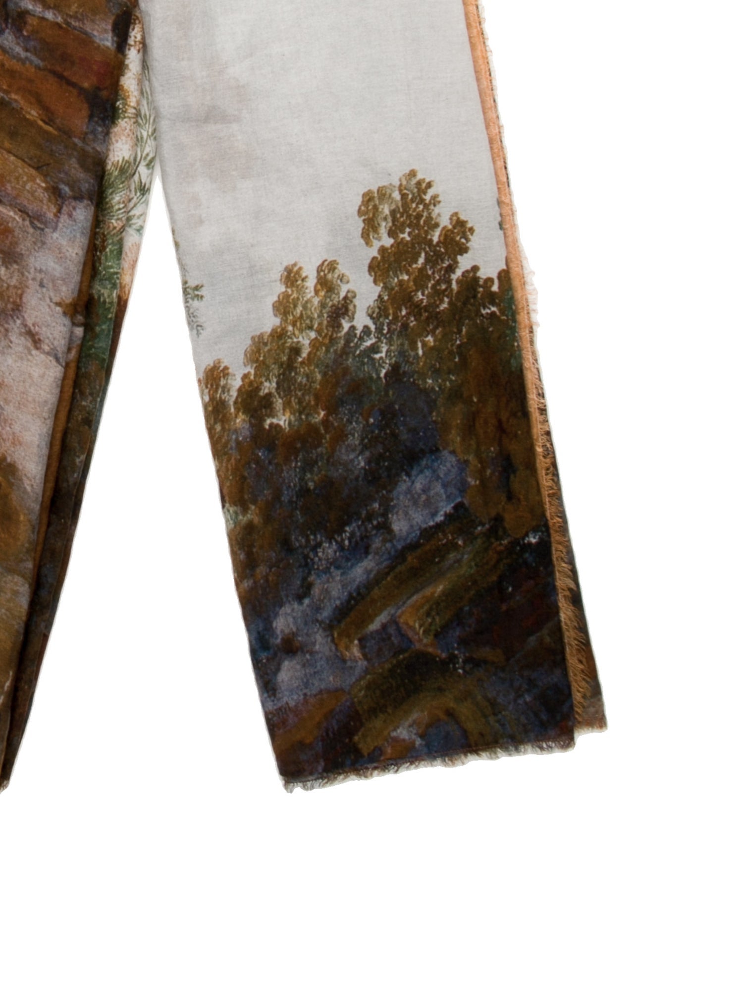 Massimo Listri Silk Printed Scarf w/ Tags