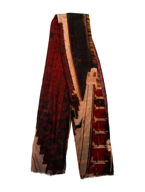 Massimo Listri Virgin Wool Printed Scarf