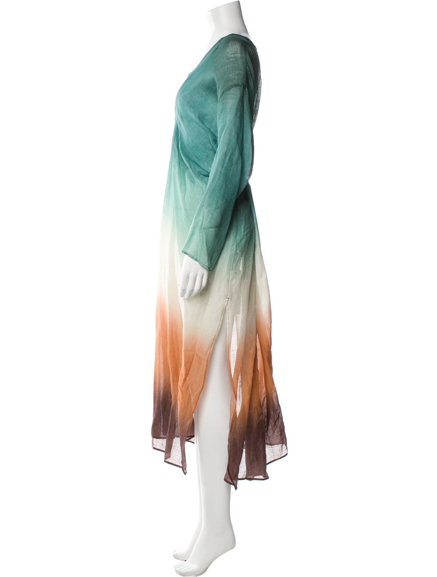 Massimo Listri Tie-Dye Print Long Dress