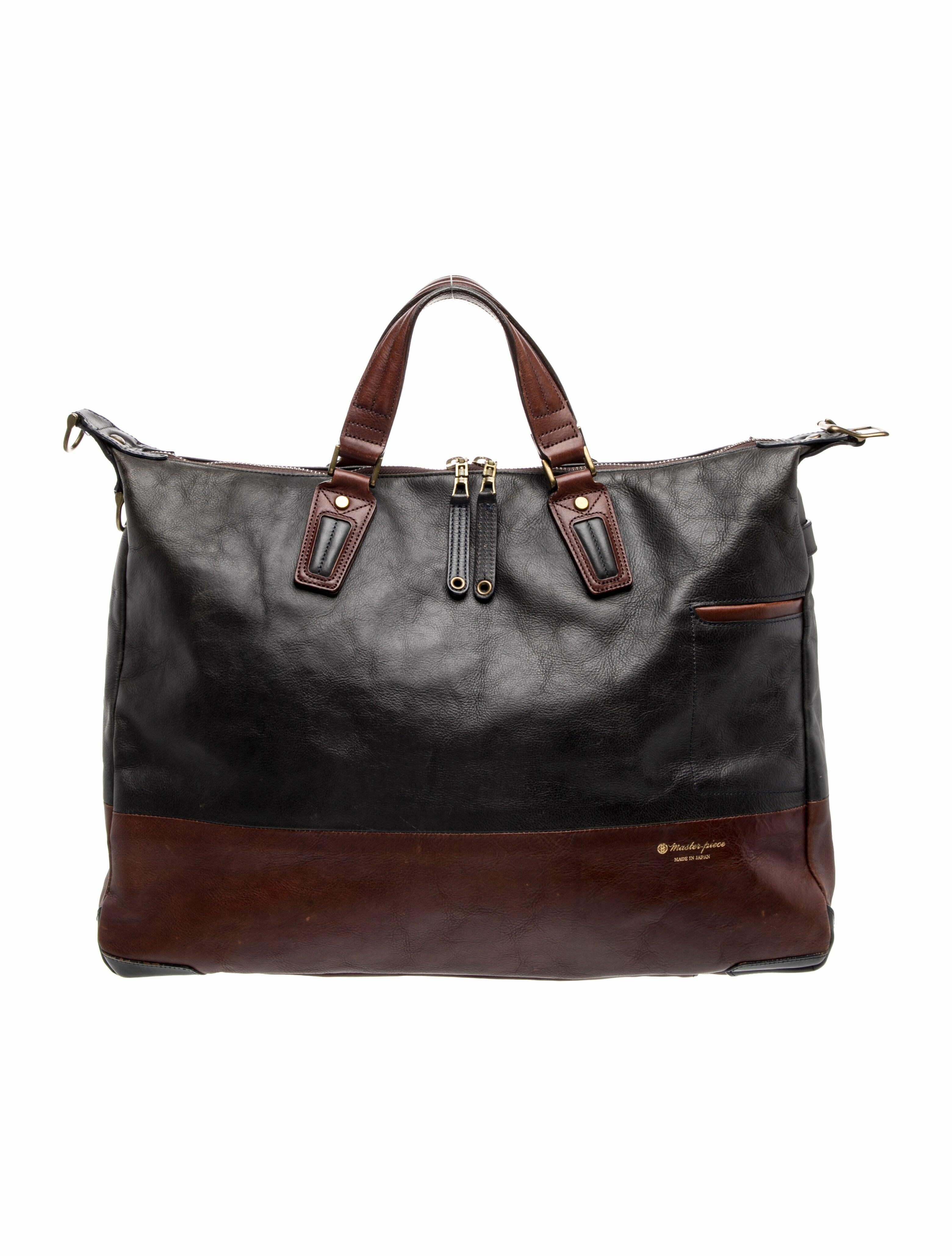 Master-Piece Leather Weekender Bag