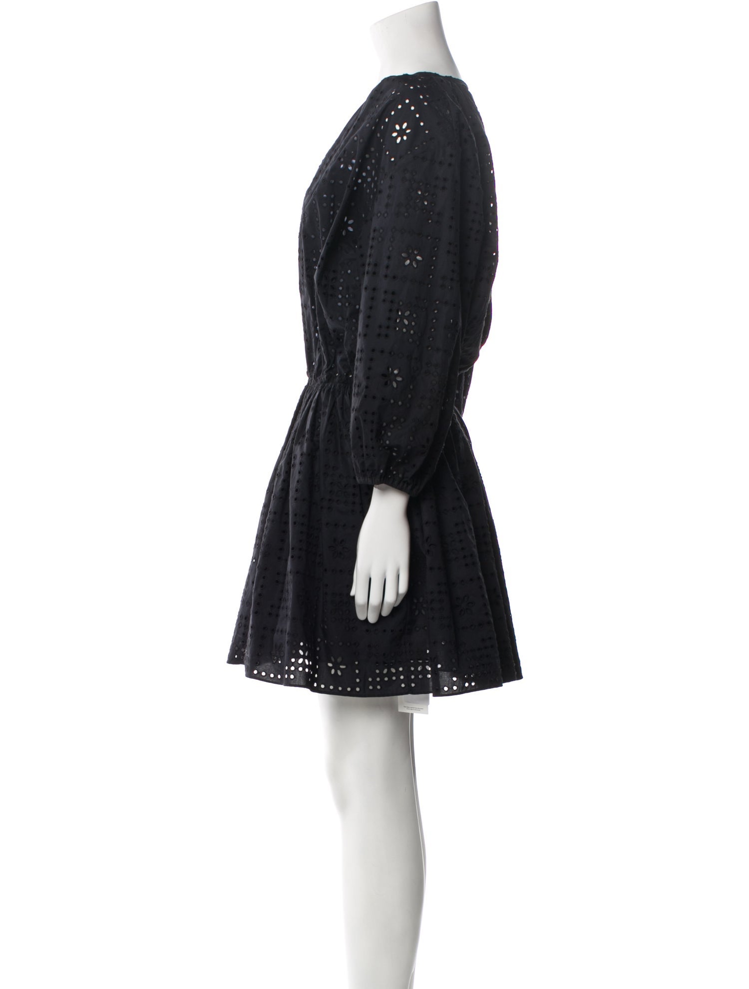 Matteau V-Neck Mini Dress - Blue Dresses, Clothing
