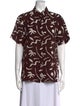Matteau Silk Printed Button-Up Top