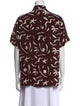 Matteau Silk Printed Button-Up Top