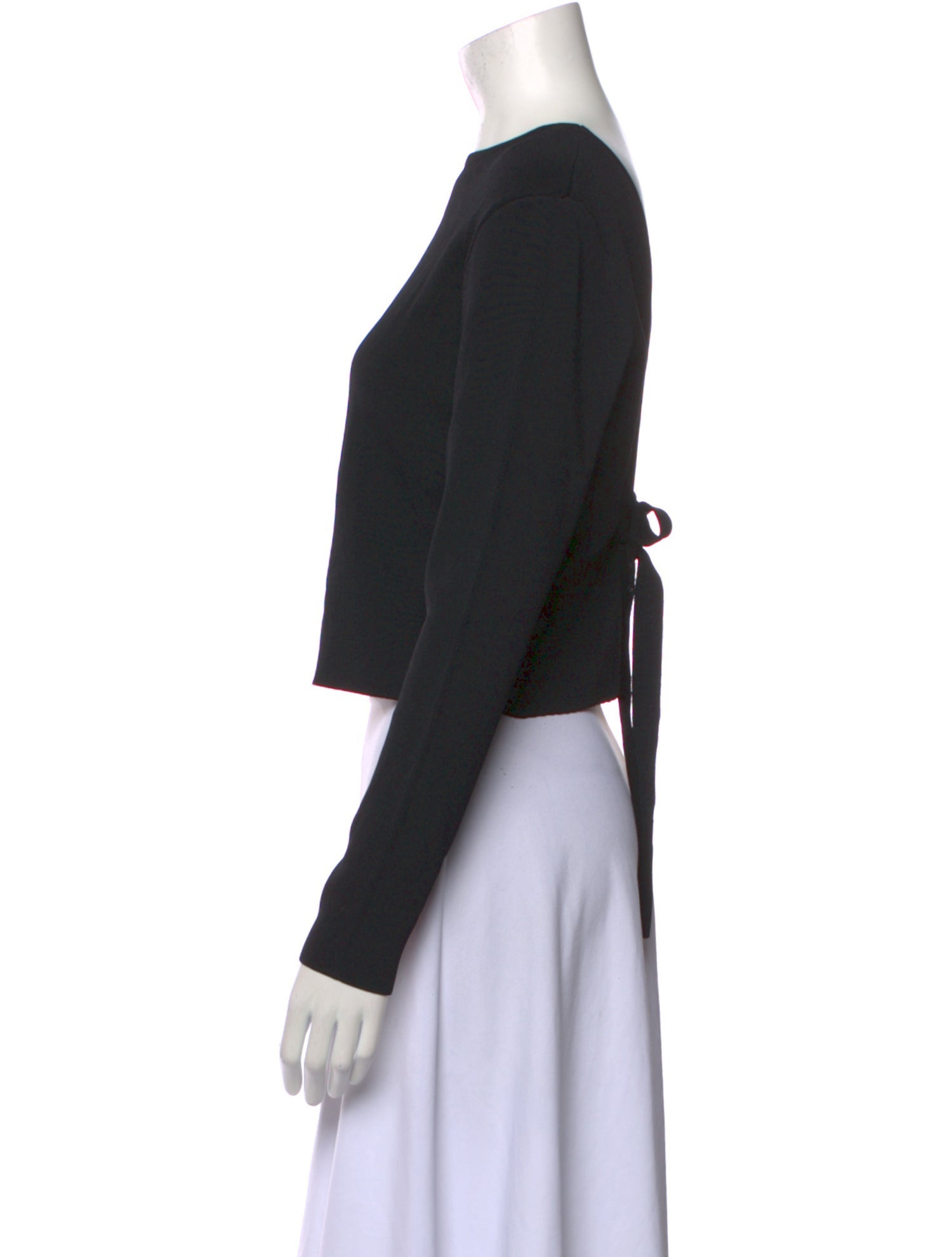 Matteau Bateau Neckline Long Sleeve Crop Top