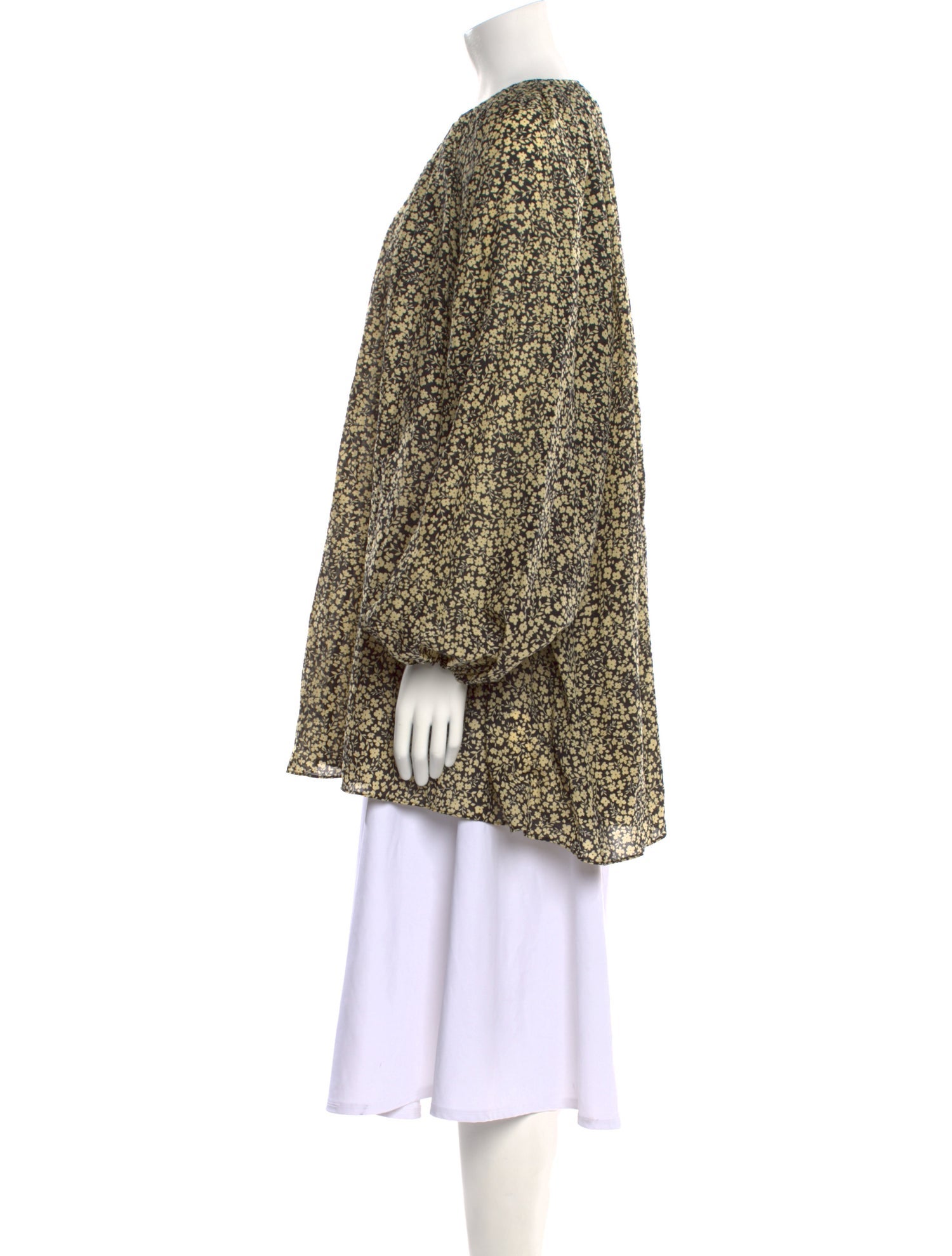 Matteau Floral Print Crew Neck Tunic