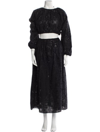 Matteau Lace Pattern Skirt Set