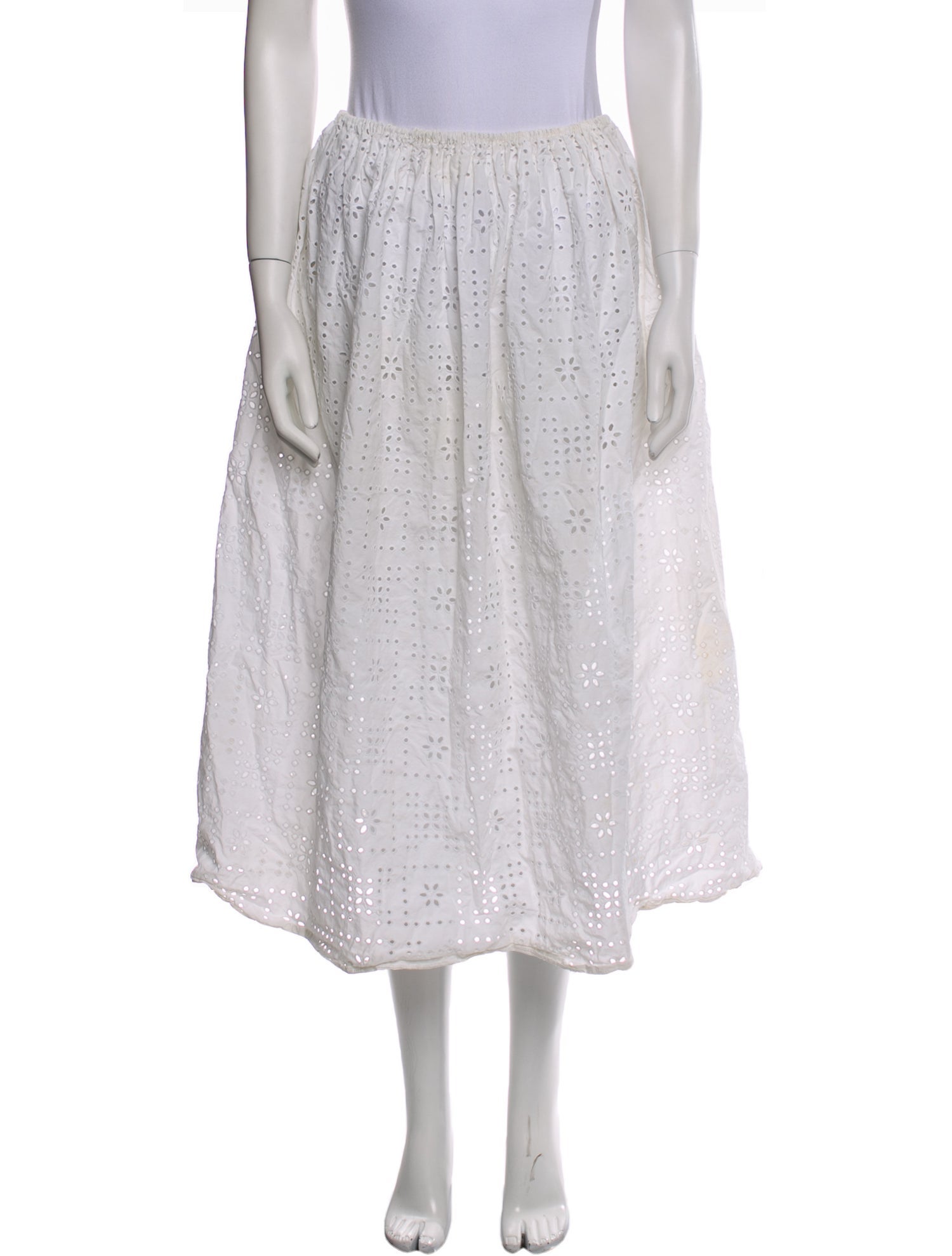 Matteau Eyelet Midi Length Skirt