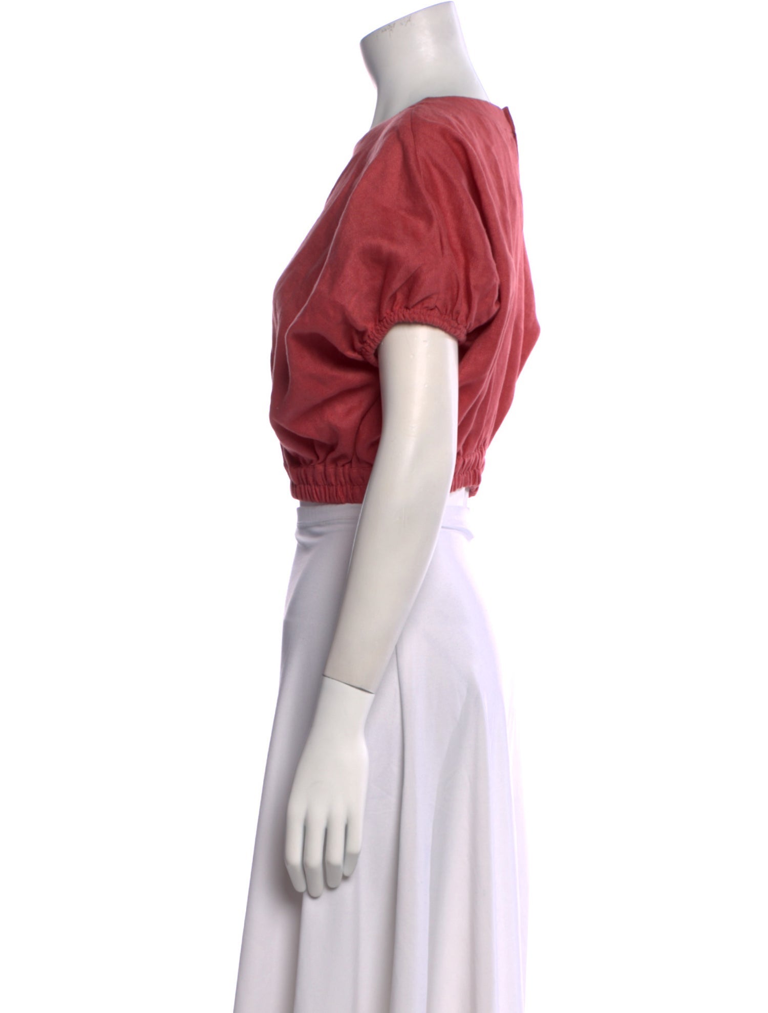 Matteau Linen Scoop Neck Crop Top w/ Tags