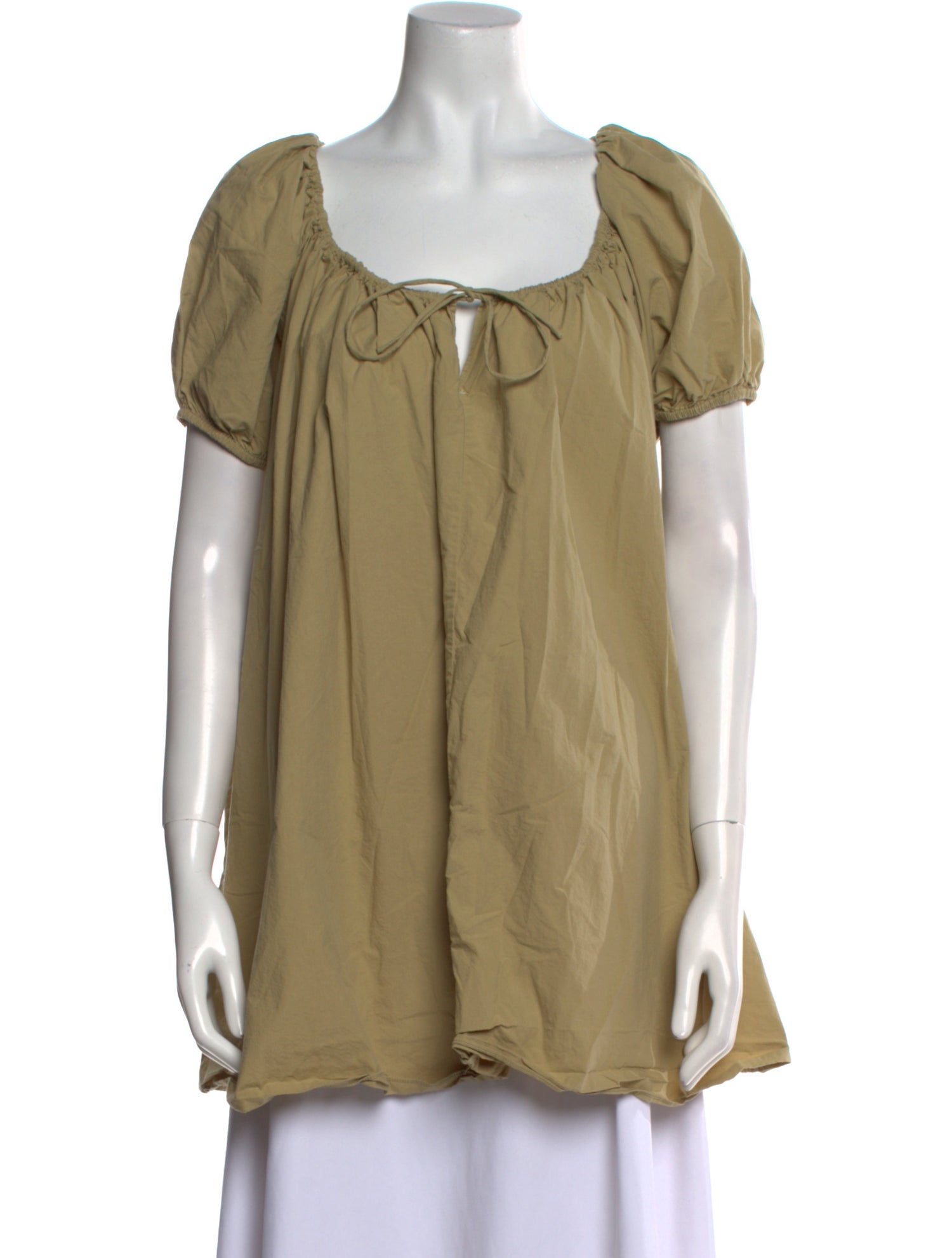 Matteau Square Neckline Short Sleeve Blouse