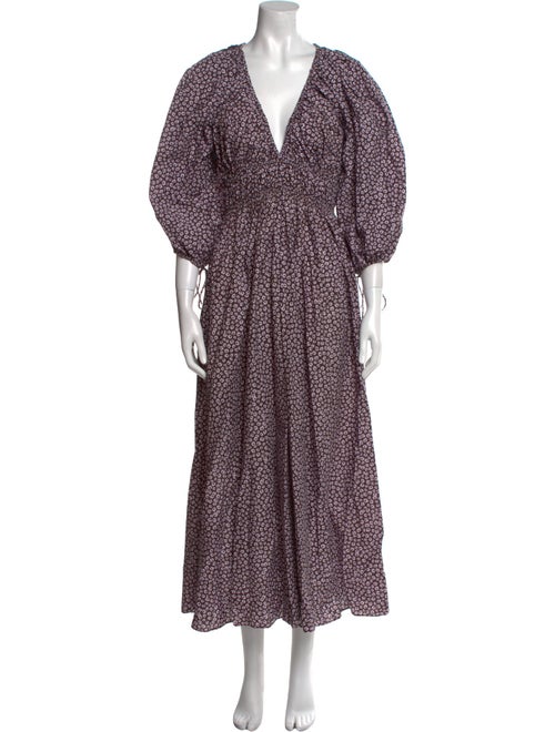 Matteau Floral Print Long Dress