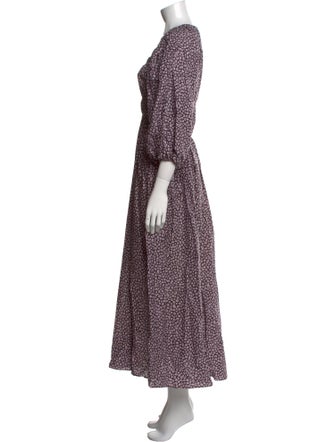 Matteau Floral Print Long Dress