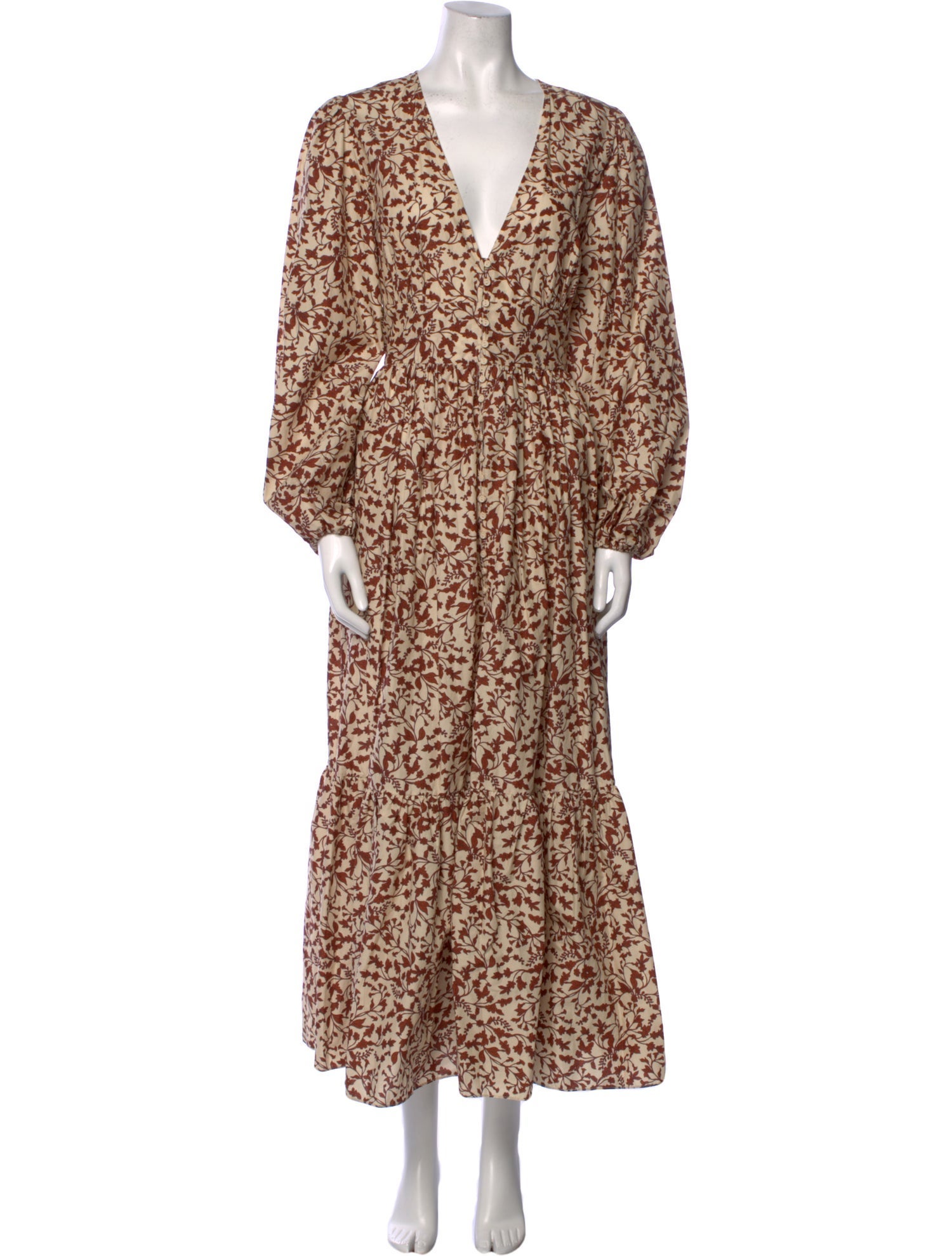 Matteau Floral Print Long Dress w/ Tags