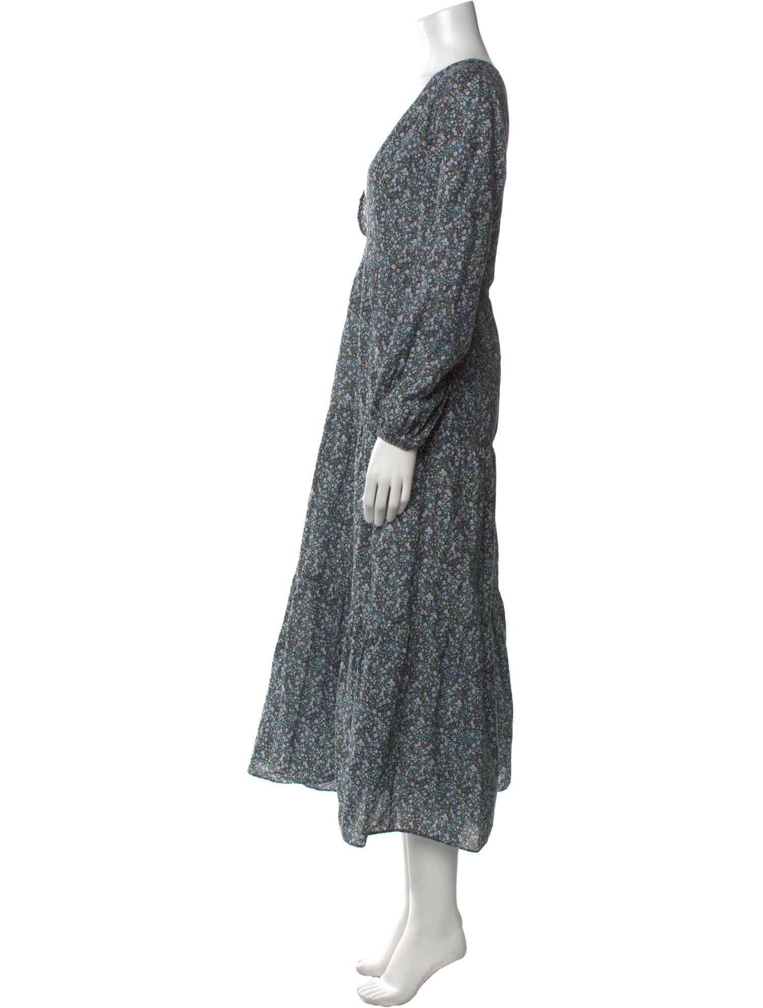 Matteau Floral Print Midi Length Dress