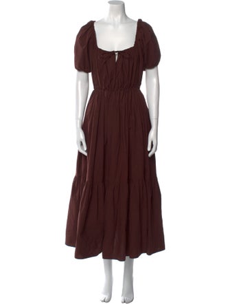 Matteau Square Neckline Long Dress